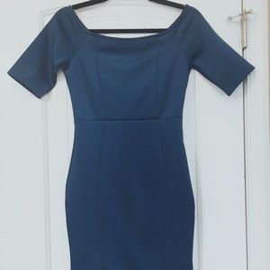Midi Teal Bodycon Dress